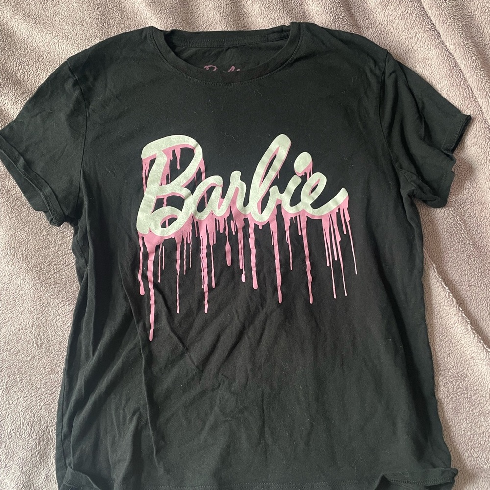 Barbie Black and Pink Graphic T-Shirt
